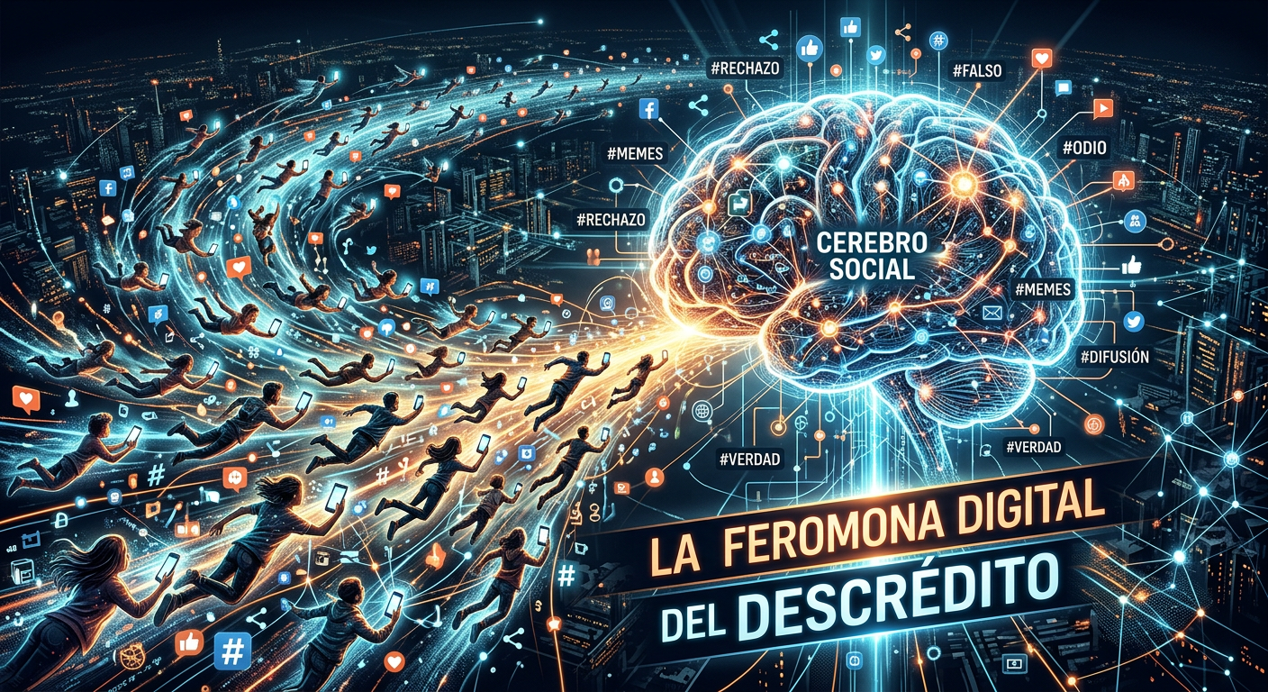 La feromona digital del descrédito es el arma principal del enjambre agnotológico